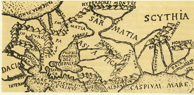 Карта мира Клавдия Птолемея (II в. н.э.)